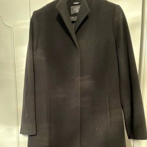 knee length wool and cashmere blend coat